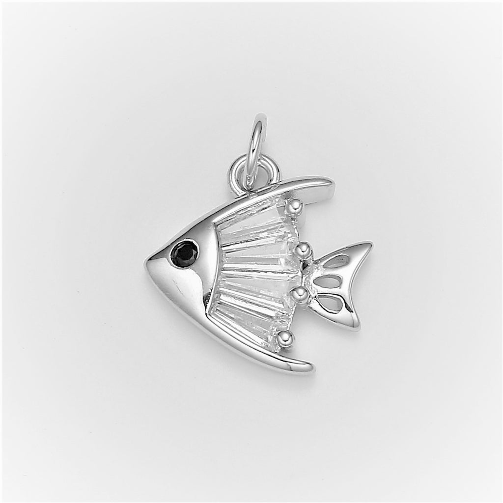 Baguette Fish Animal DIY Charm Liontin Ikan Hypoallergenic Gold Filled