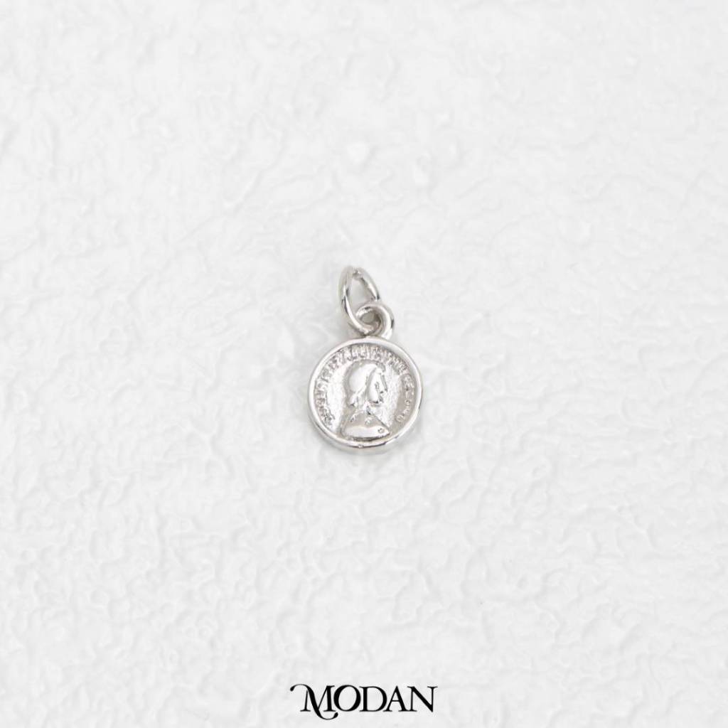 Mini Coin Face Round Charm DIY Charm Liontin Koin Kecil Hypoallergenic Gold Filled