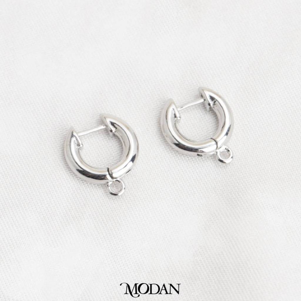 Plain Thick Hoops Earring DIY Earrings Findings Pengait Anting Gantung Unfinished Hypoallergenic Gold Filled