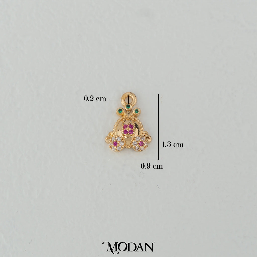 Mini Colorful Fairy Tale Princess Carriage Charm DIY Charm Liontin Kereta Kencana Hypoallergenic Gold Filled