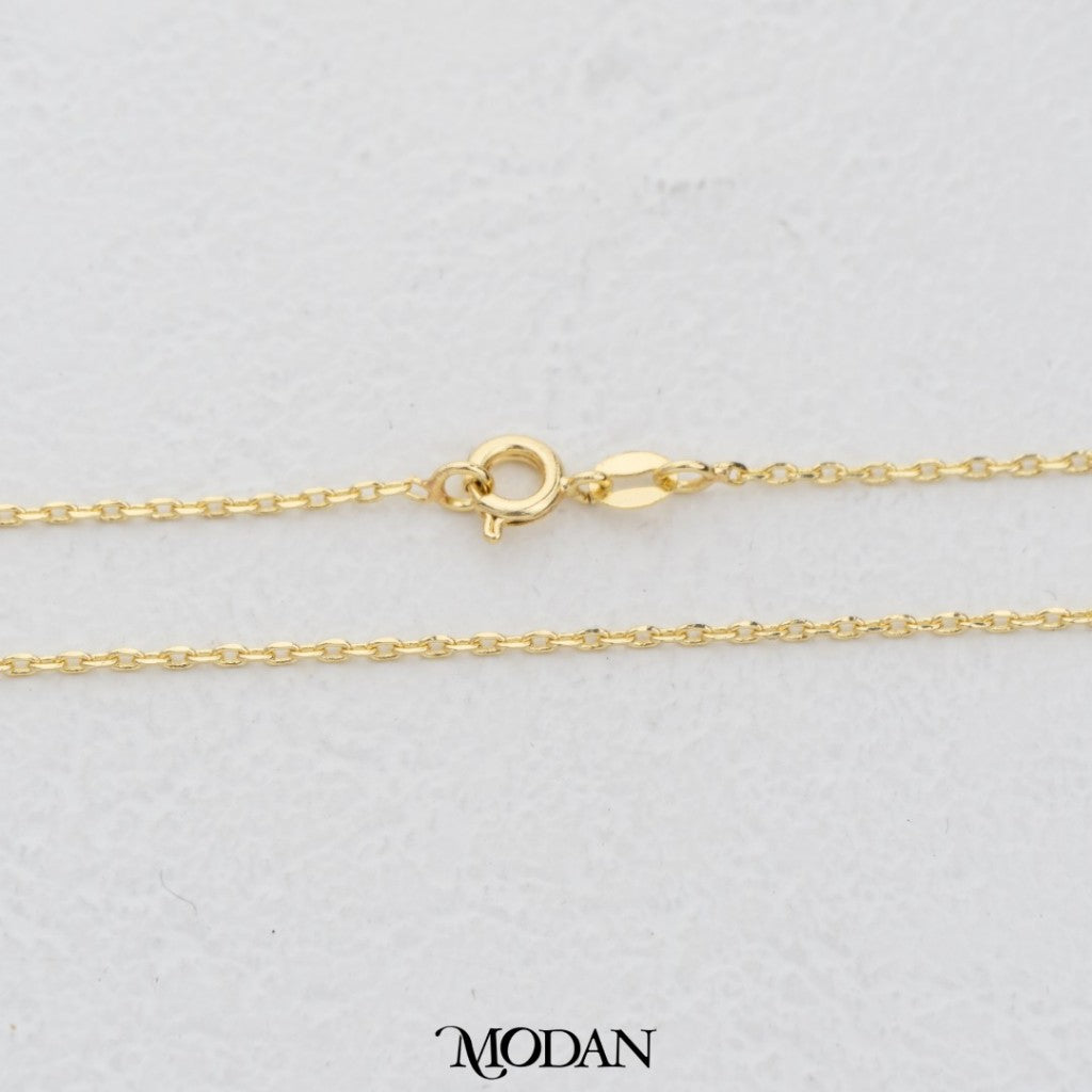 43cm Dainty Rolo Chain DIY Chain Rantai Kalung Polos Hypoallergenic Gold Plated