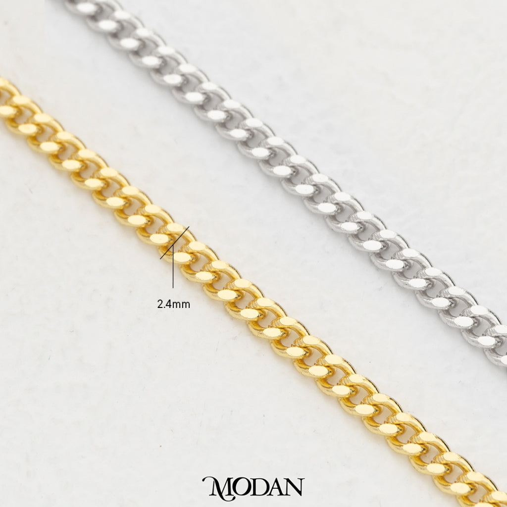 (1meter) Curb Chain Unfinished DIY Chain Rantai Kalung Gelang Meteran Hypoallergenic Gold Filled
