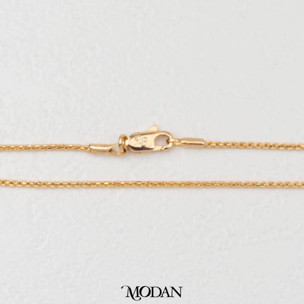 46cm Gold Italy Santa Chain Daily Wear Necklace Rantai Kalung Itali Santa Hypoallergenic Gold Plated