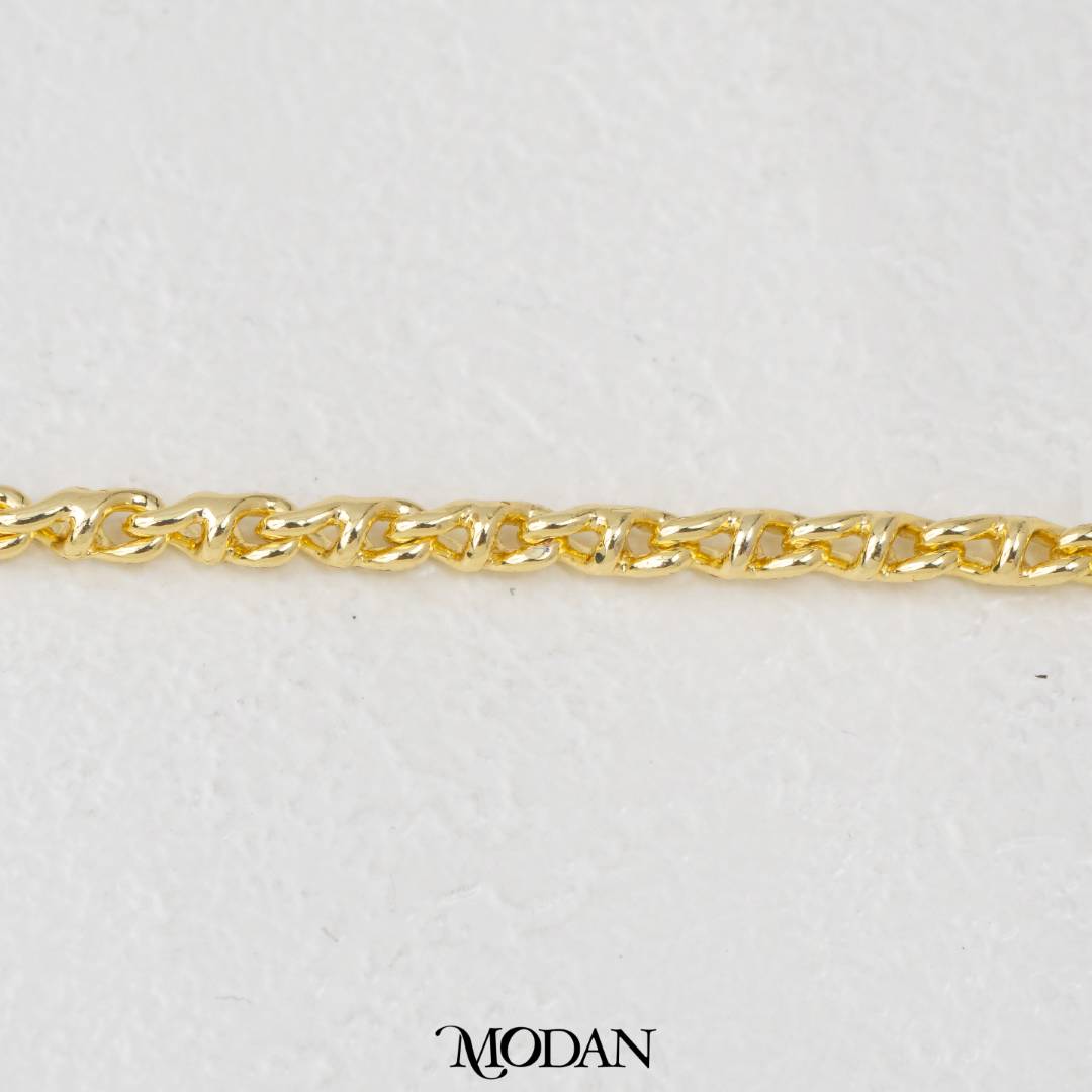 Geometric Anchor Chain Unfinished DIY Chain Rantai Kalung Gelang Meteran Hypoallergenic Gold Filled