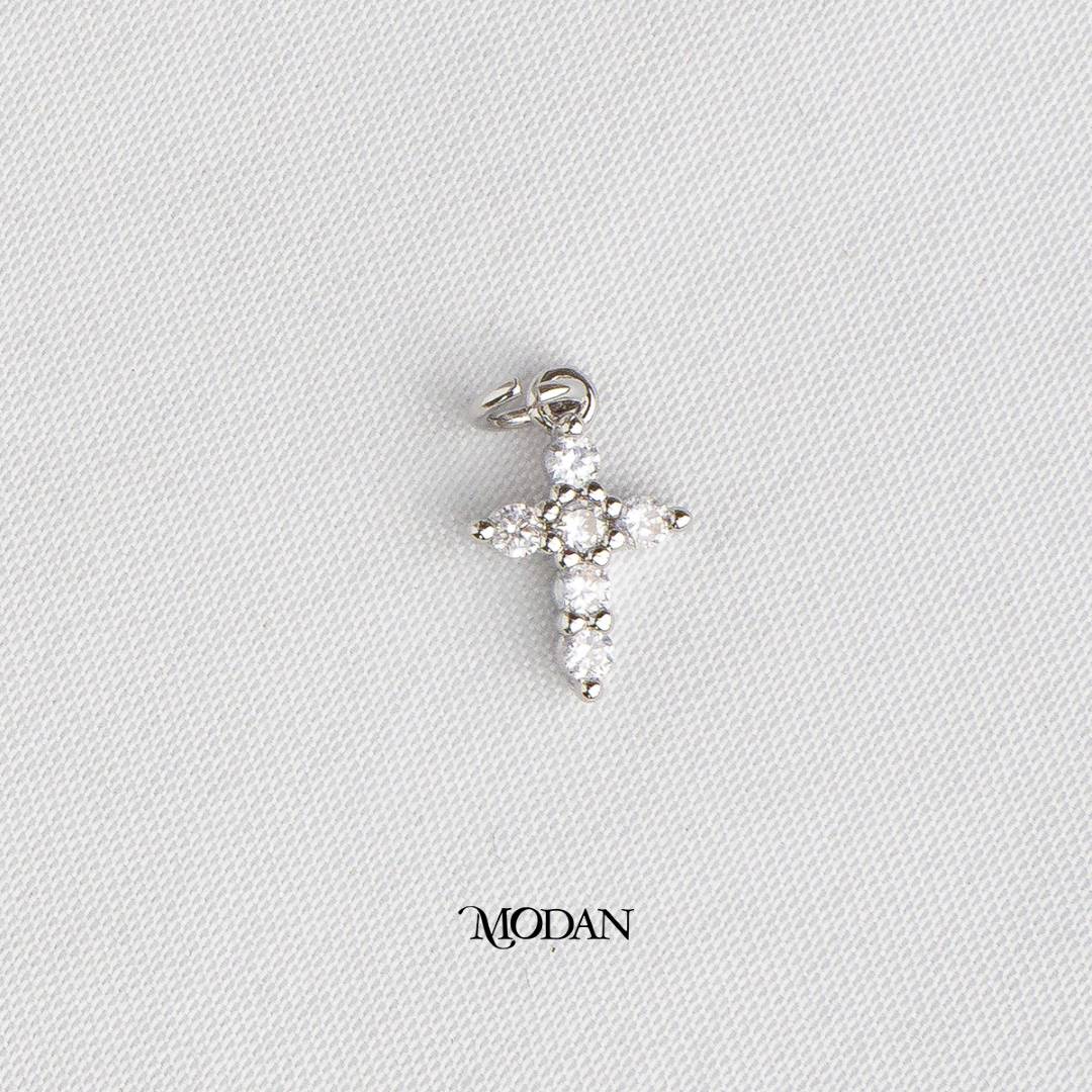Mini Religious Cross Shaped DIY Charm Liontin Salib Hypoallergenic Gold Plated