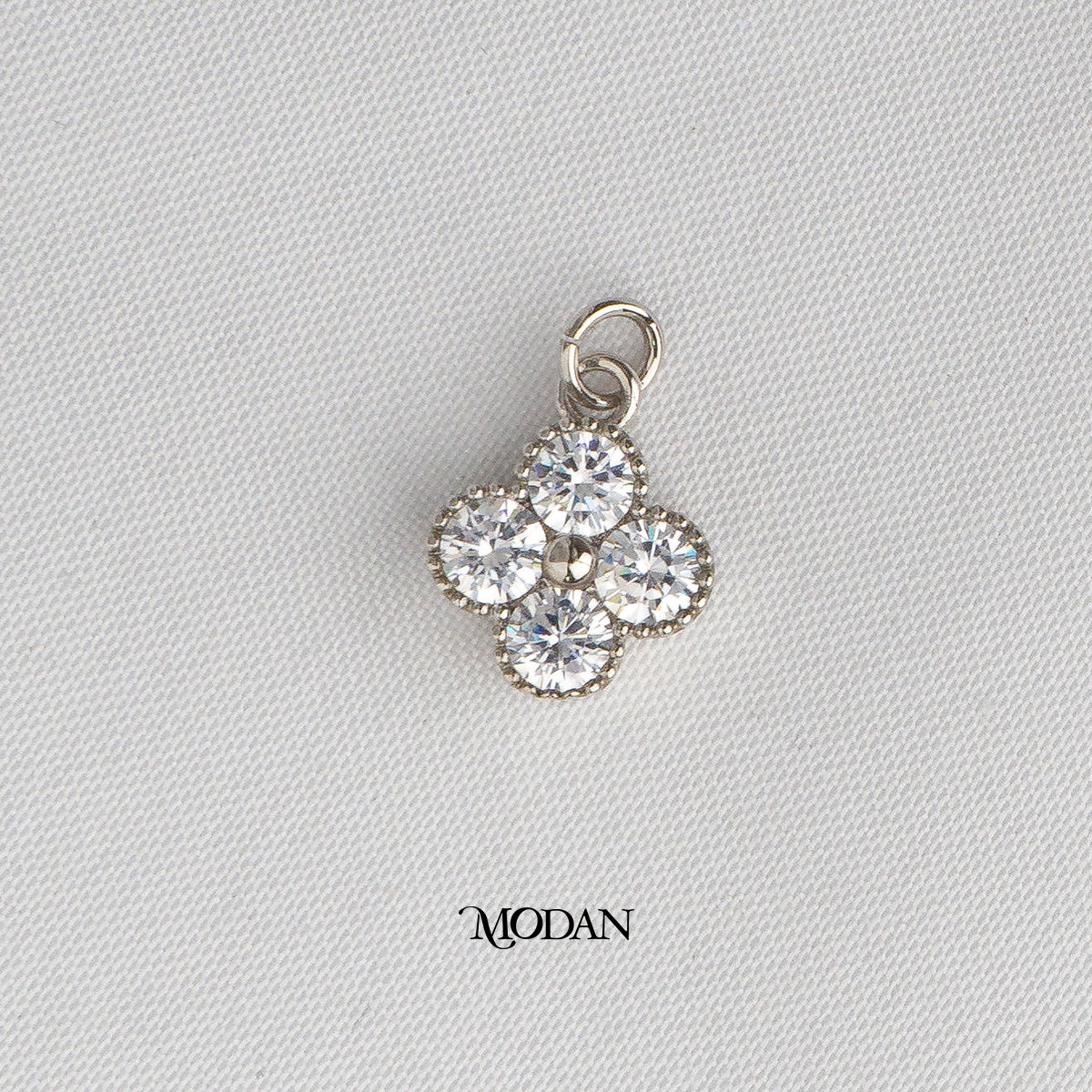 Lucky Four Leaf Clover DIY Charm Liontin Daun Semanggi Keberuntungan Hypoallergenic Gold Filled