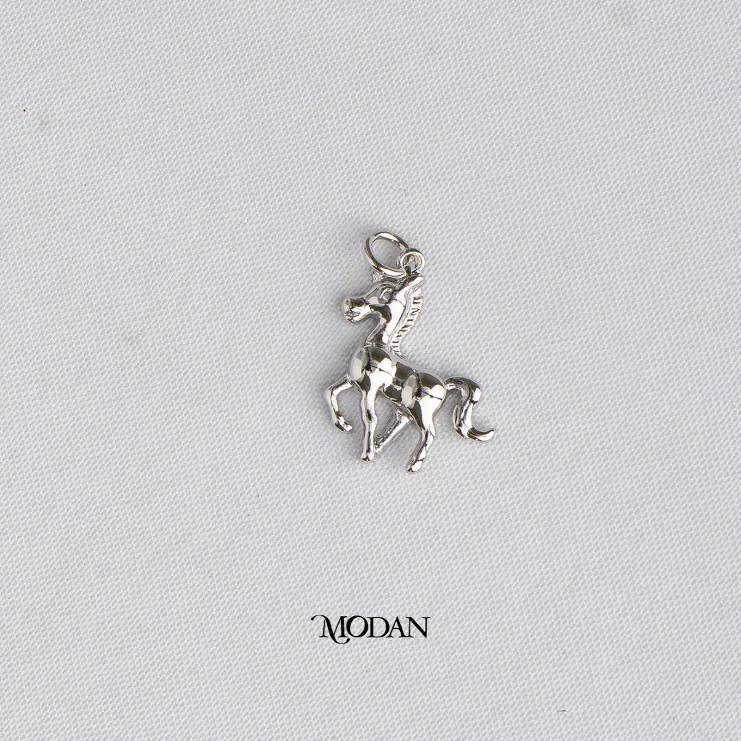 Horse 3D Animal DIY Charm Liontin Kuda Hypoallergenic Gold Plated