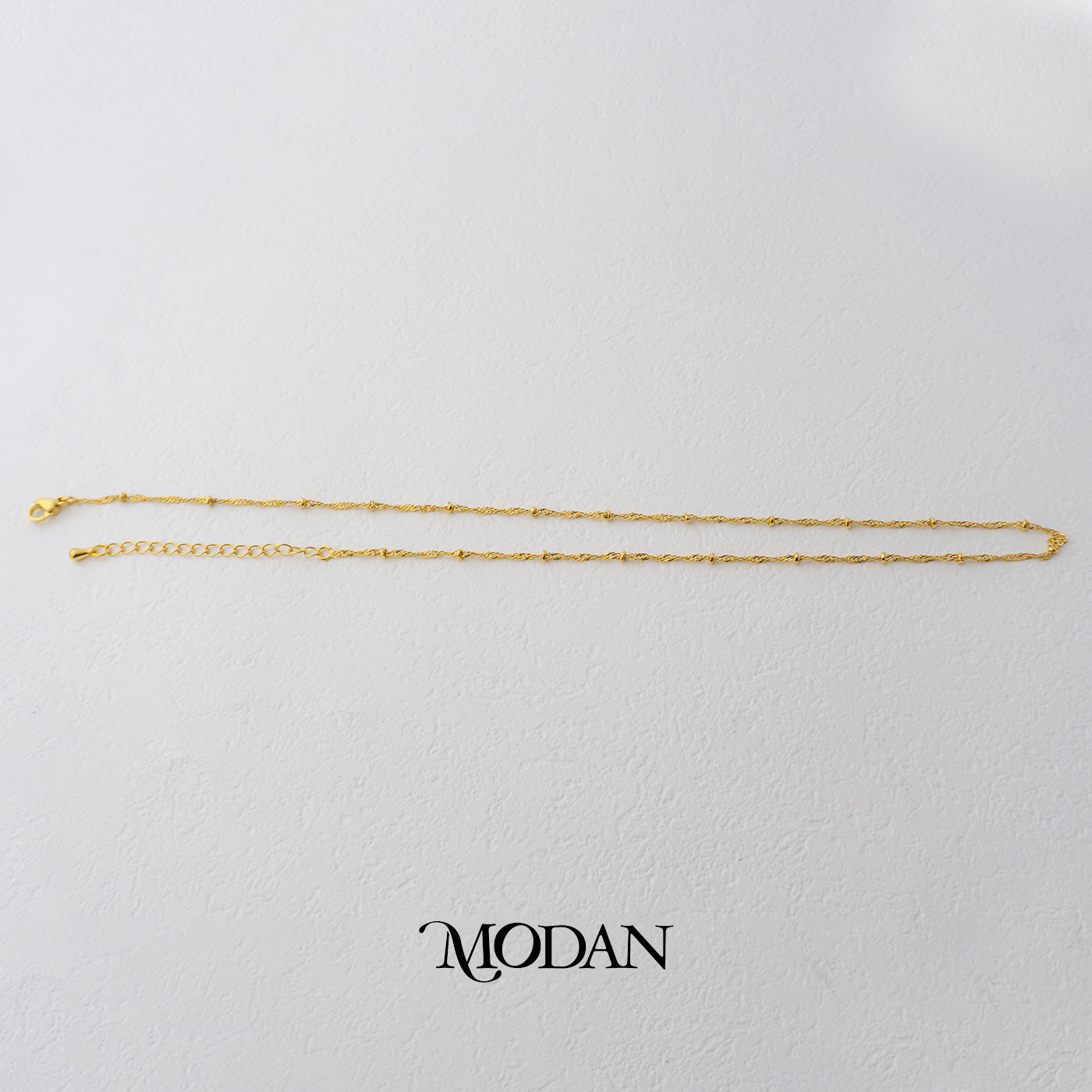 Singapore Chain DIY Rantai Kalung Biji Lada Hypoallergenic Gold Filled