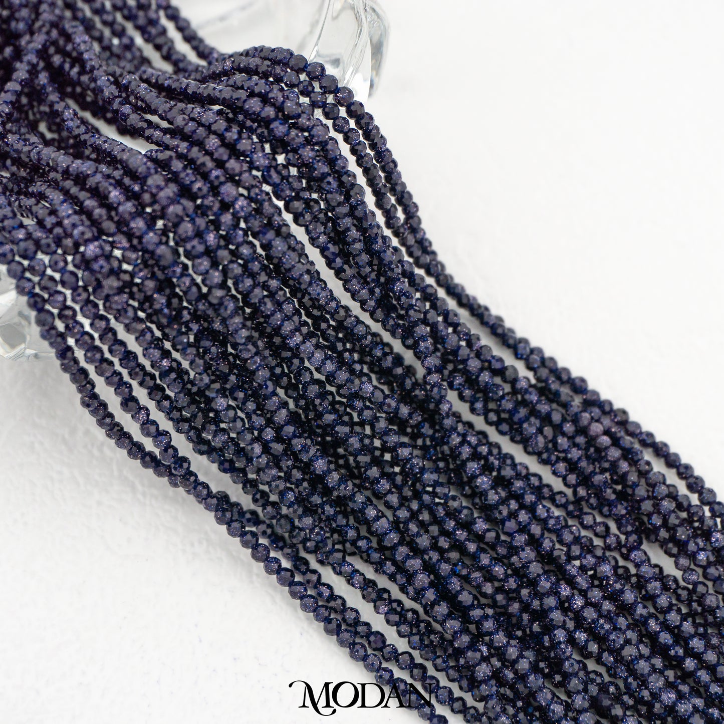 Natural Gemstones 2mm Beads For DIY Jewelry Accessories Manik Batuan Alam Tourmaline Pink Opal Garnet Moonstone