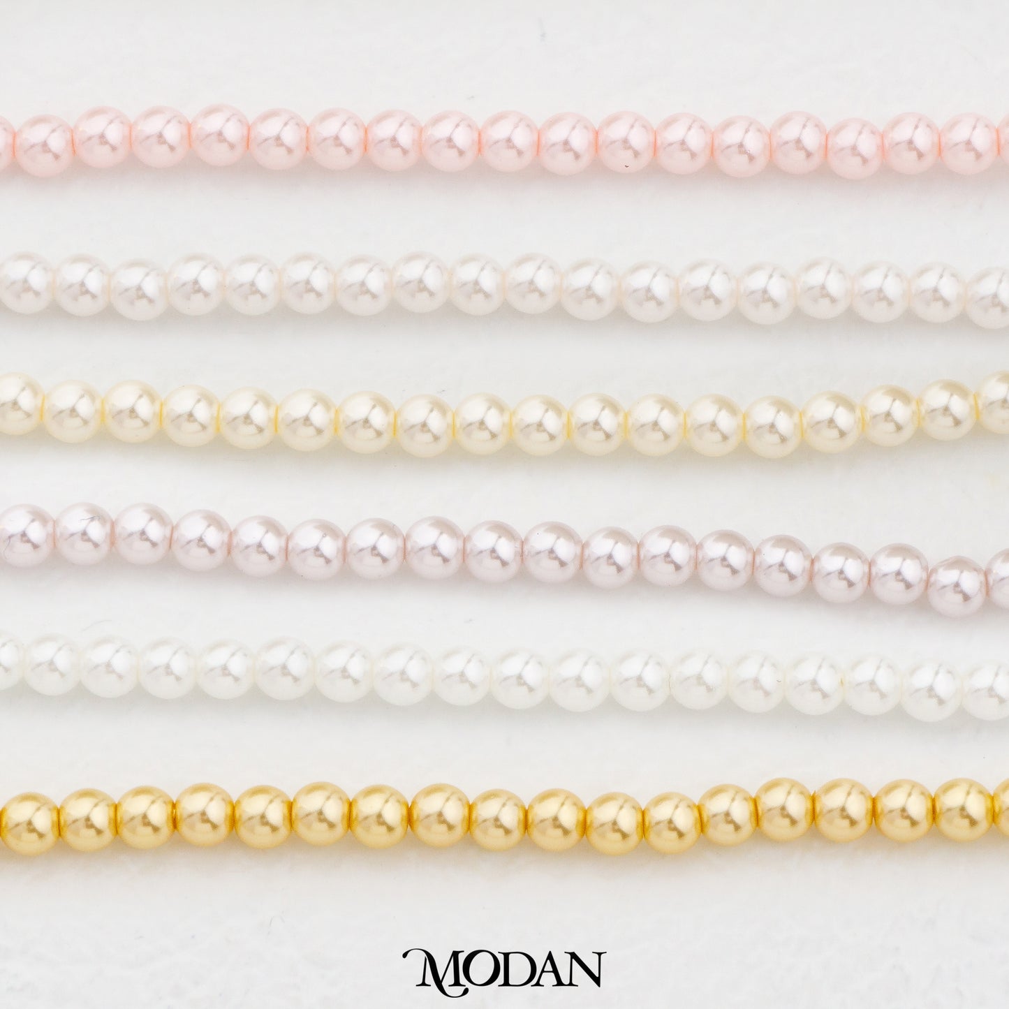 Shell Pearl Beads For DIY Jewelry Accessories Manik Mutiara White Pink Gold Purple Hypoallergenic