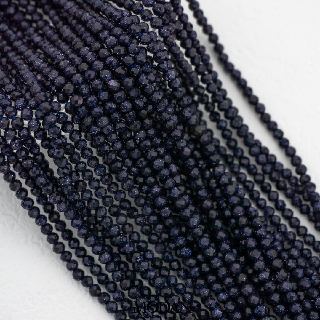 Natural Gemstones 3mm Beads For DIY Jewelry Accessories Manik Batuan Alam Tourmaline Pink Opal Garnet Moonstone