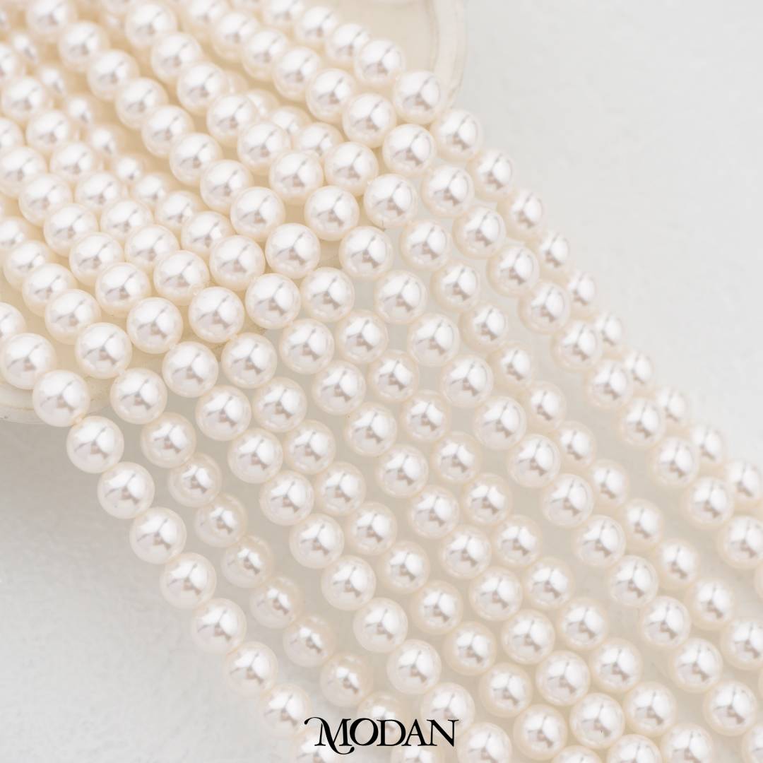 Shell Pearl 5mm Beads For DIY Jewelry Accessories Manik Mutiara White Series Hypoallergenic