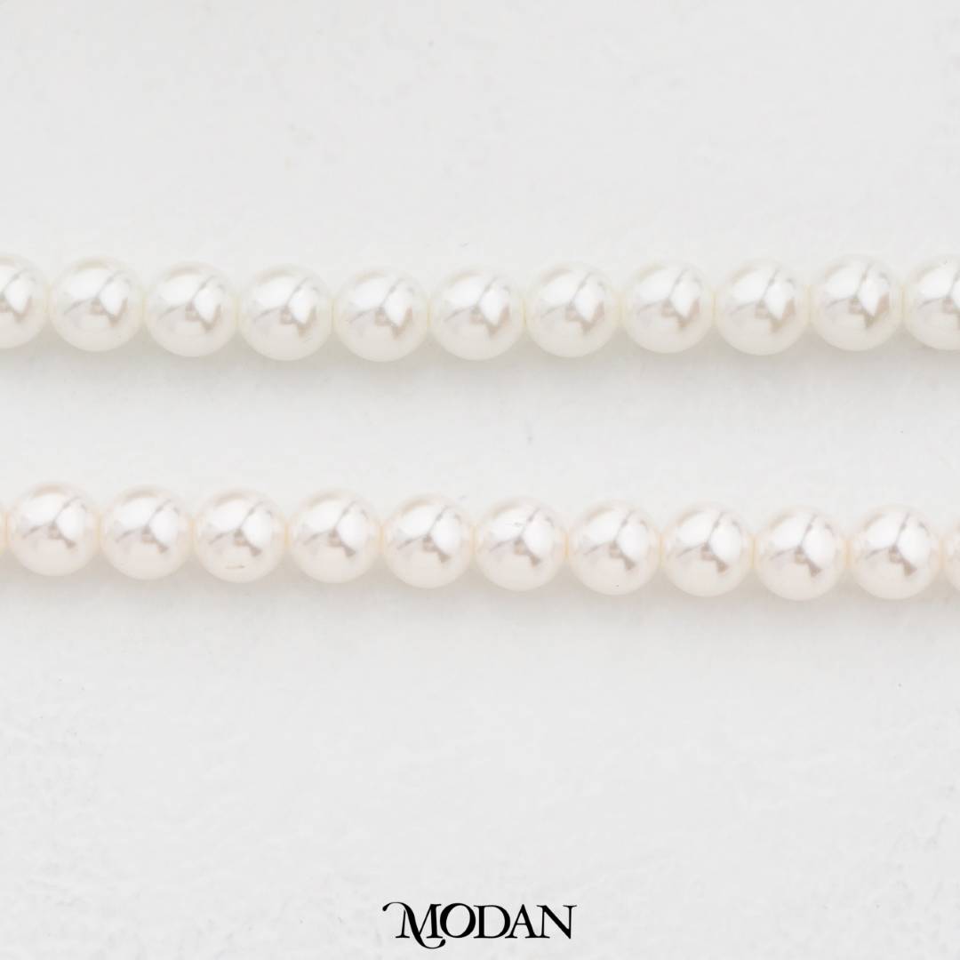 Shell Pearl 5mm Beads For DIY Jewelry Accessories Manik Mutiara White Series Hypoallergenic