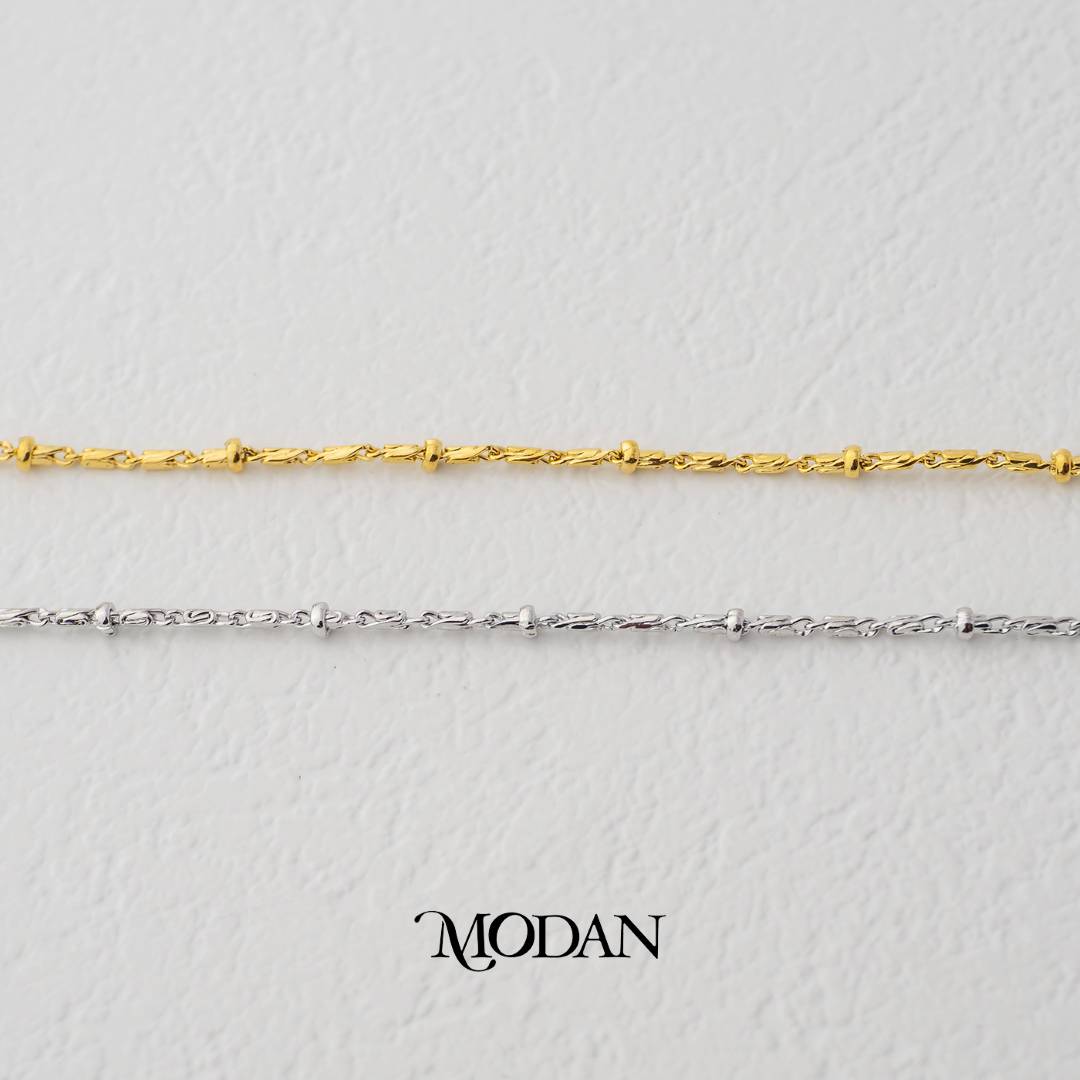 Singapore Chain Daily Wear 40cm DIY Rantai Kalung Biji Lada Hypoallergenic Gold Filled
