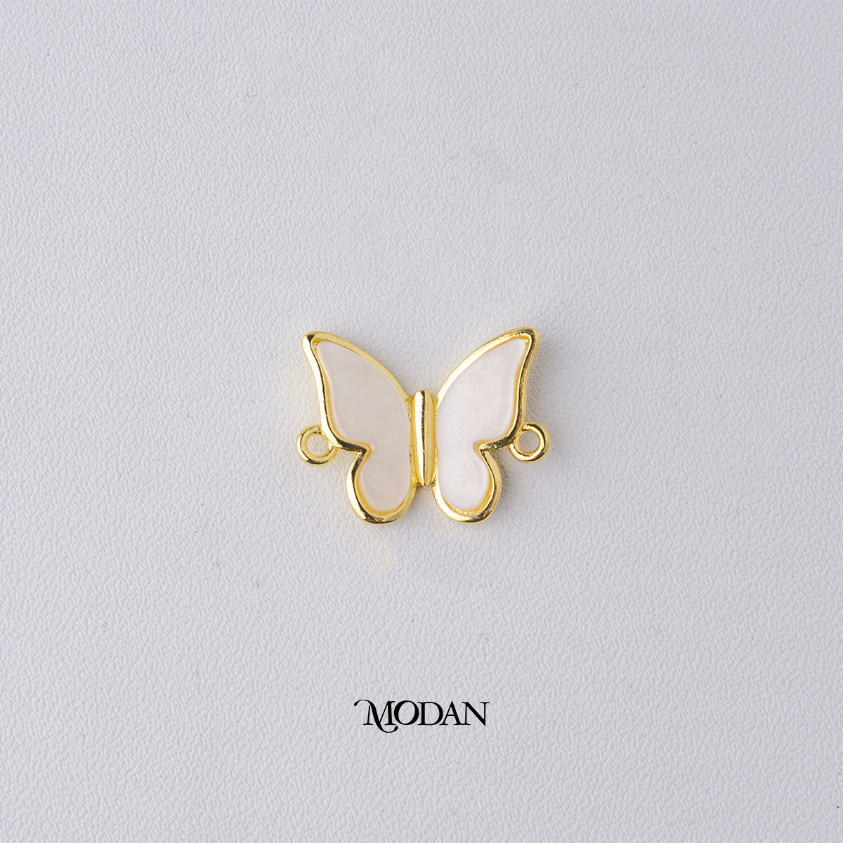 Pastel Color Mother of Pearl Butterfly Mariposa Animal DIY Connector Liontin Konektor Kupu - Kupu Hypoallergenic Gold Plated