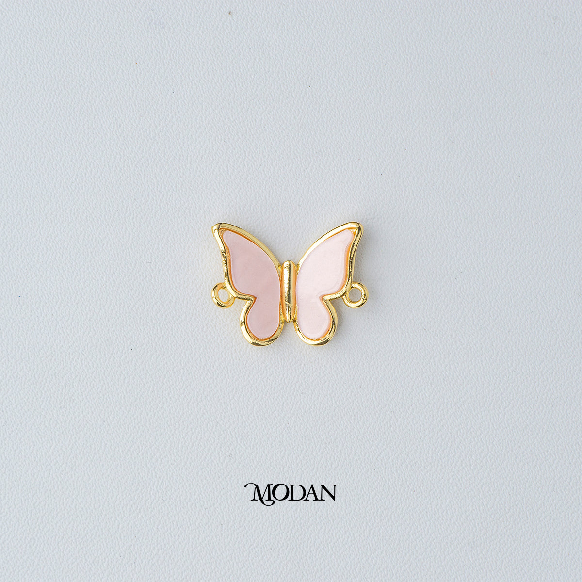 Pastel Color Mother of Pearl Butterfly Mariposa Animal DIY Connector Liontin Konektor Kupu - Kupu Hypoallergenic Gold Plated