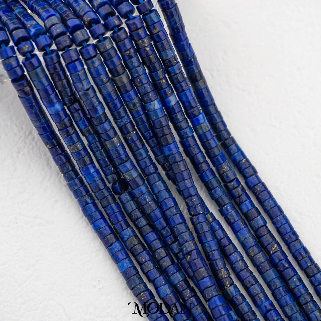 Natural Gemstones 4mm Beads Small Tube DIY Jewelry Accessories Manik Batuan Alam