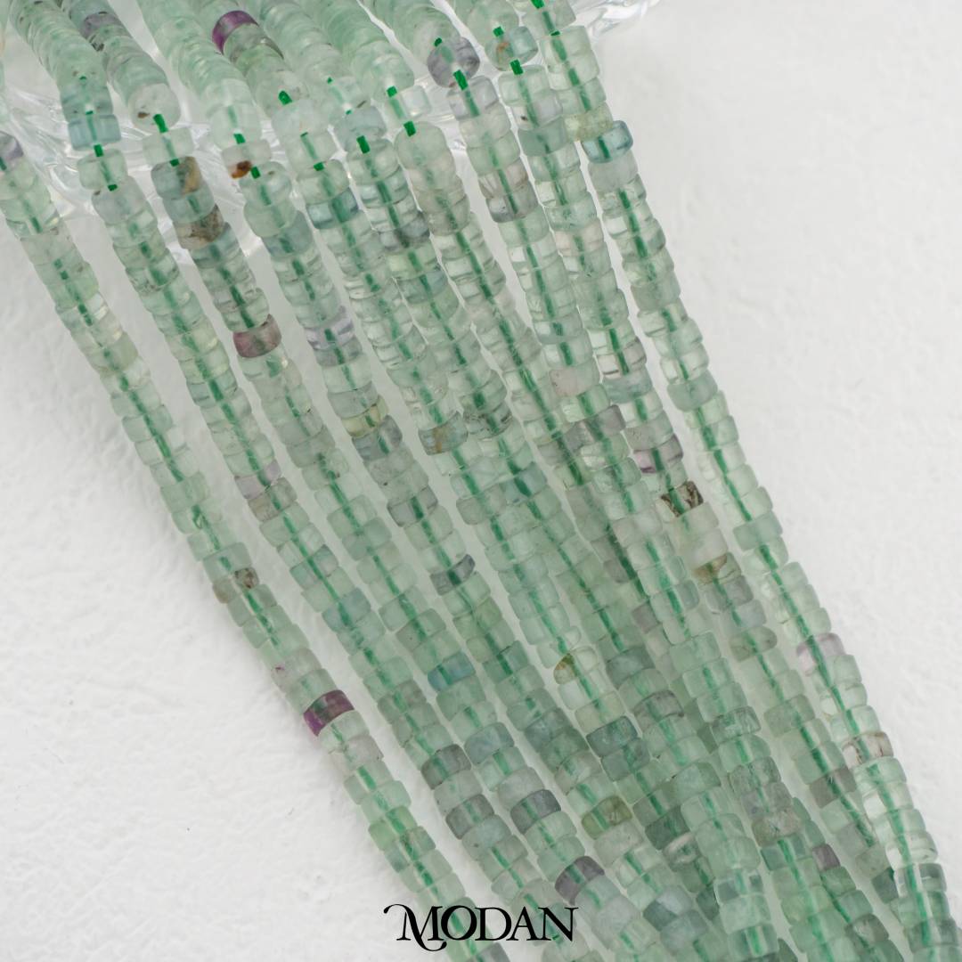 Natural Gemstones 4mm Beads Small Tube DIY Jewelry Accessories Manik Batuan Alam