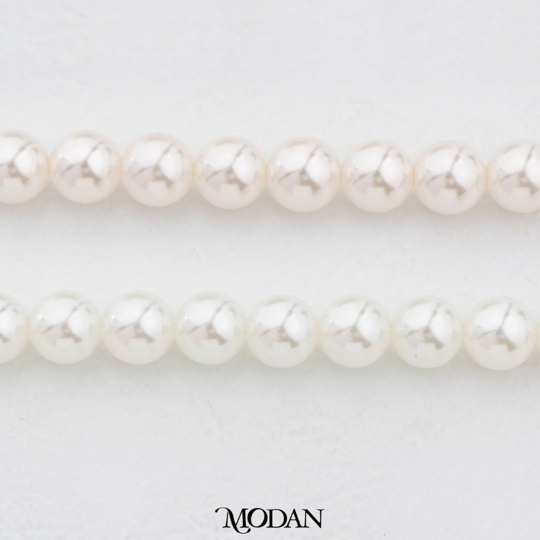 Shell Pearl 7mm Beads For DIY Jewelry Accessories Manik Mutiara White Series Hypoallergenic