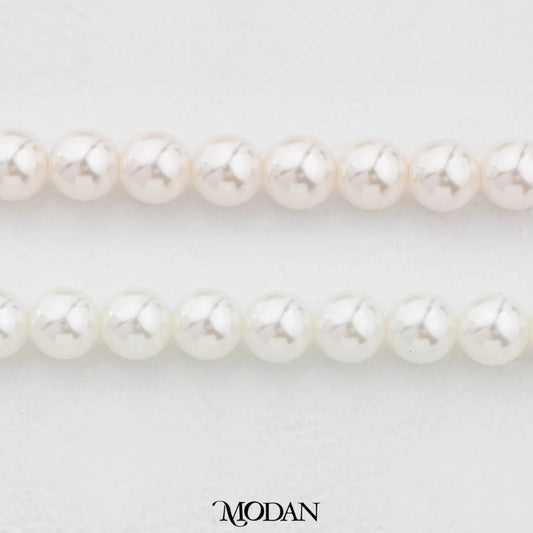 Shell Pearl 7mm Beads For DIY Jewelry Accessories Manik Mutiara White Series Hypoallergenic
