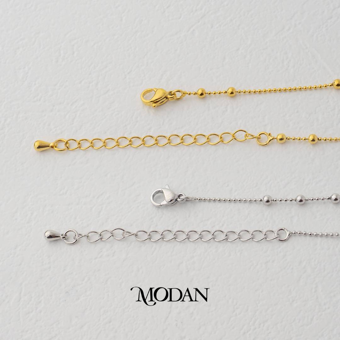 Satellite Bead Cable 45cm DIY Rantai Kalung Hypoallergenic Gold Filled