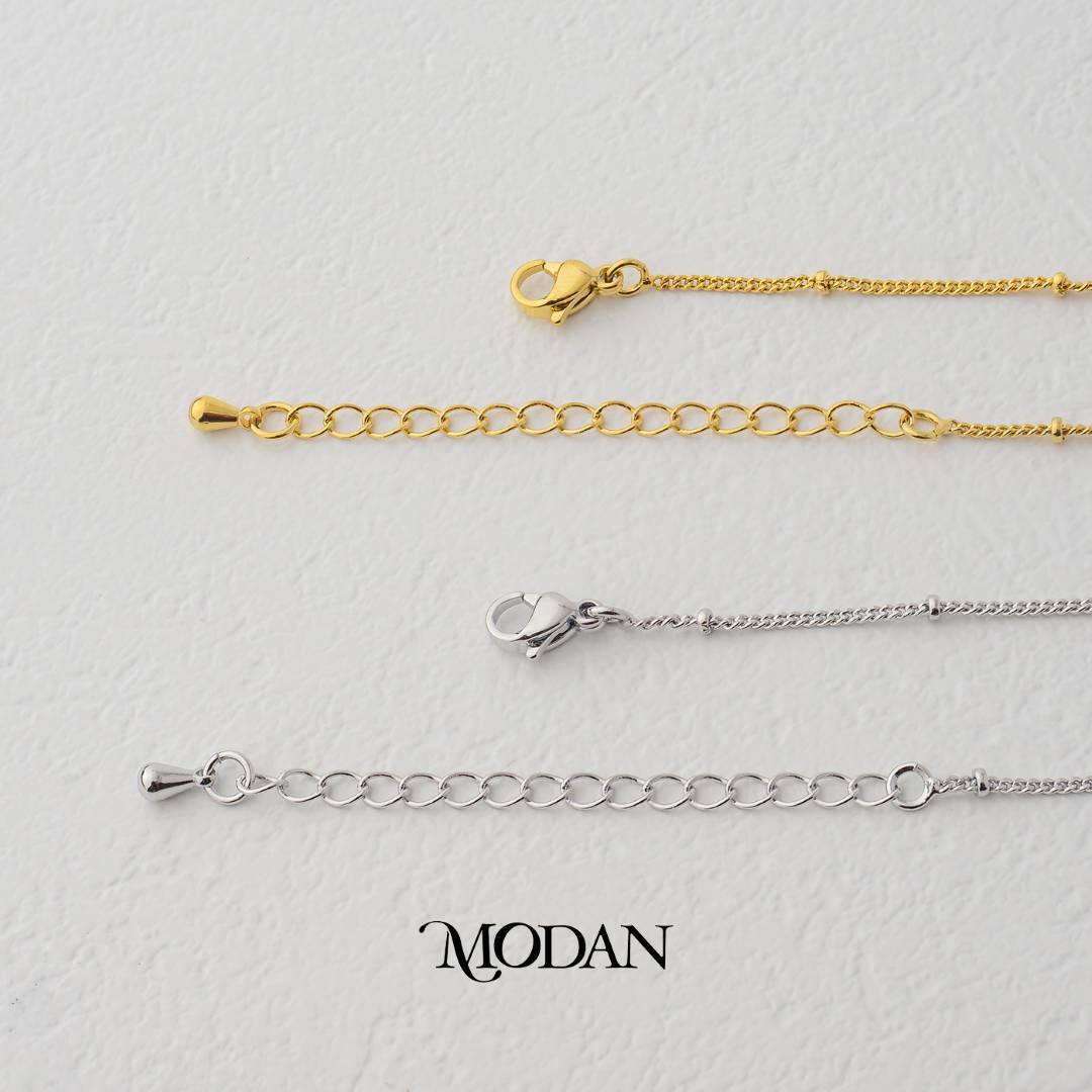 Satellite Bead Curb DIY Rantai Kalung Hypoallergenic Gold Filled