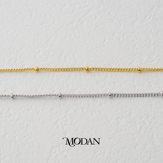 Satellite Bead Curb DIY Rantai Kalung Hypoallergenic Gold Filled