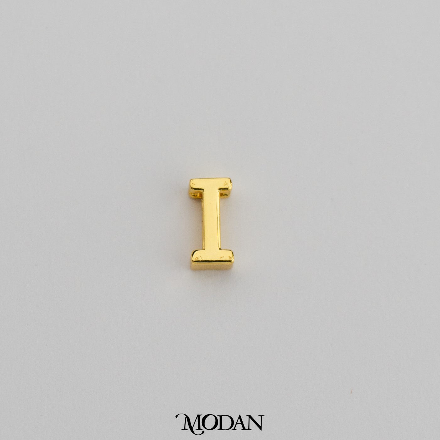 Alphabet Initial Plain A-Z DIY Beads Charm Manik Liontin Huruf Inisial Nama Hypoallergenic Gold Filled