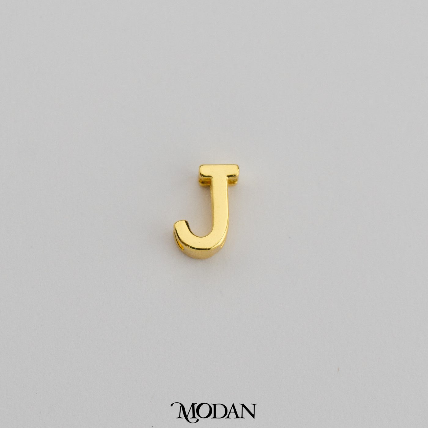 Alphabet Initial Plain A-Z DIY Beads Charm Manik Liontin Huruf Inisial Nama Hypoallergenic Gold Filled