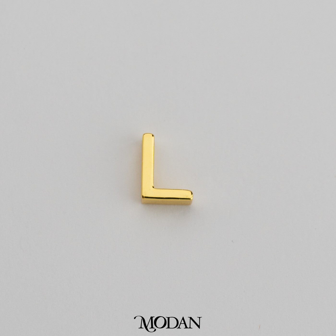 Alphabet Initial Plain A-Z DIY Beads Charm Manik Liontin Huruf Inisial Nama Hypoallergenic Gold Filled