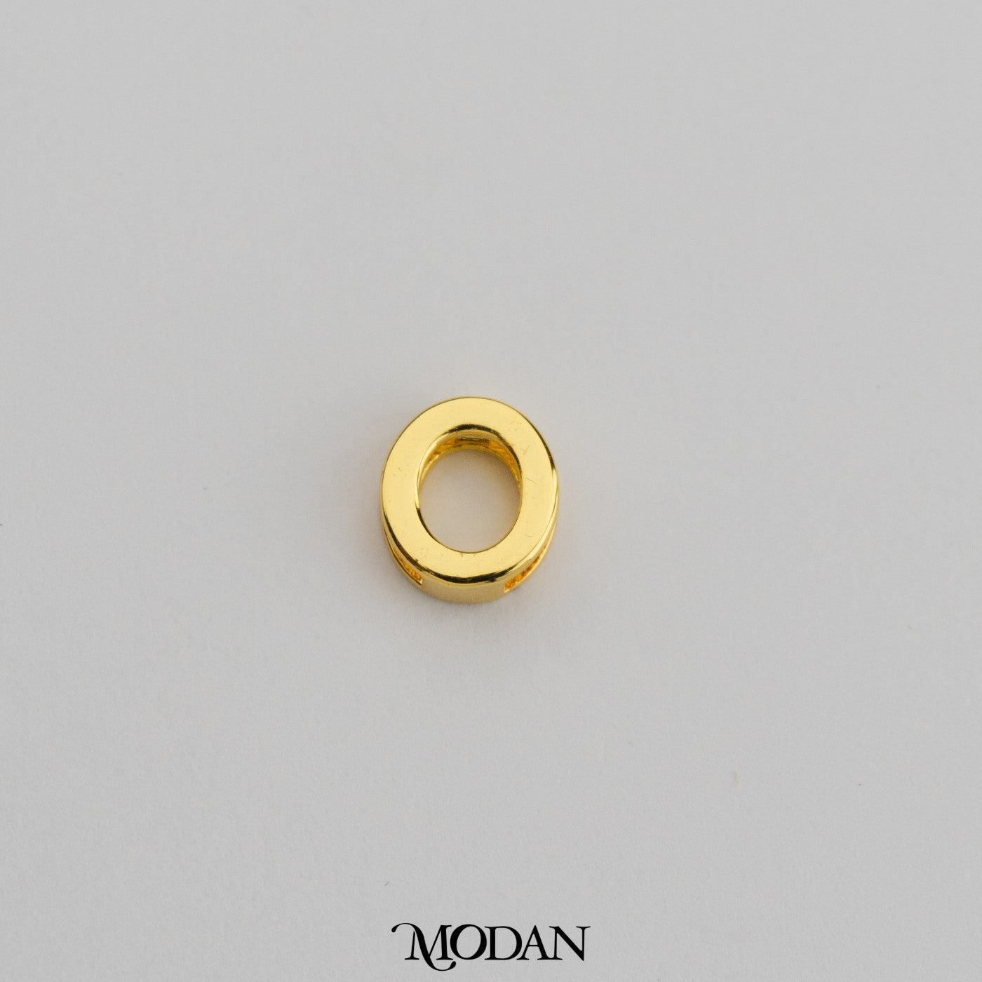 Alphabet Initial Plain A-Z DIY Beads Charm Manik Liontin Huruf Inisial Nama Hypoallergenic Gold Filled