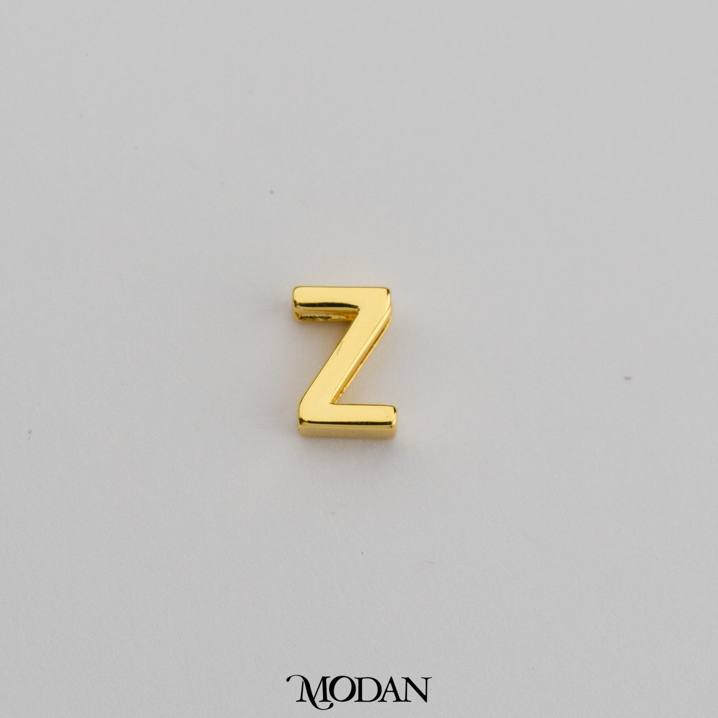 Alphabet Initial Plain A-Z DIY Beads Charm Manik Liontin Huruf Inisial Nama Hypoallergenic Gold Filled