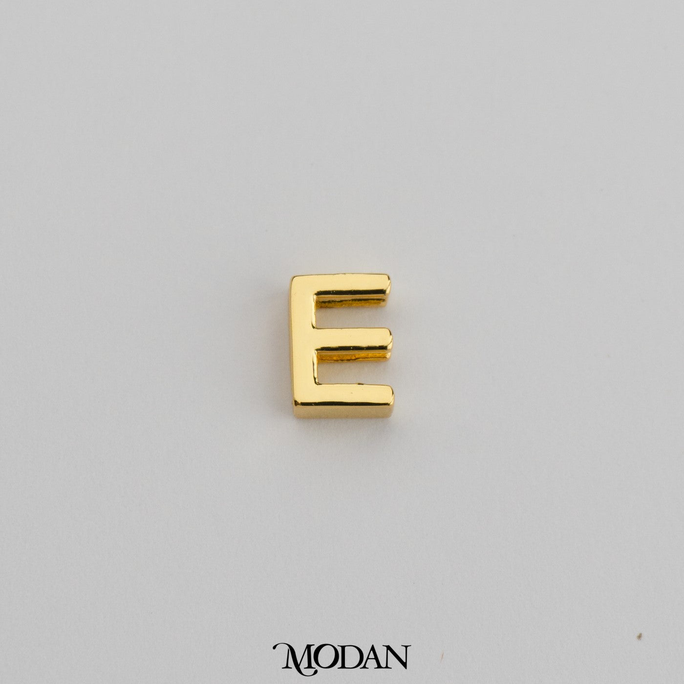 Alphabet Initial Plain A-Z DIY Beads Charm Manik Liontin Huruf Inisial Nama Hypoallergenic Gold Filled