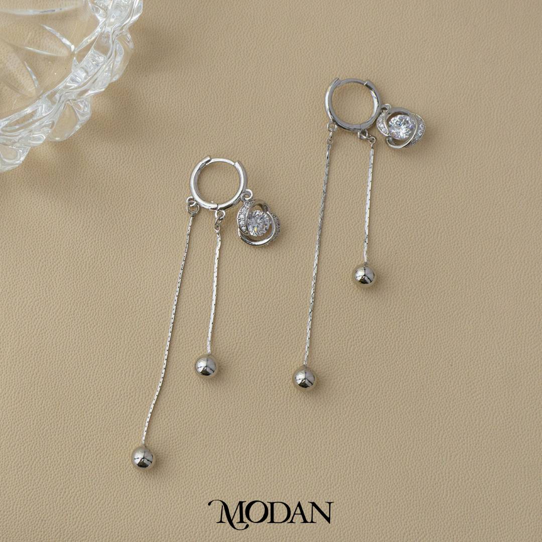 Christmas Holiday Dangle Hoops Earrings Anting Juntai Hypoallergenic Gold Plated