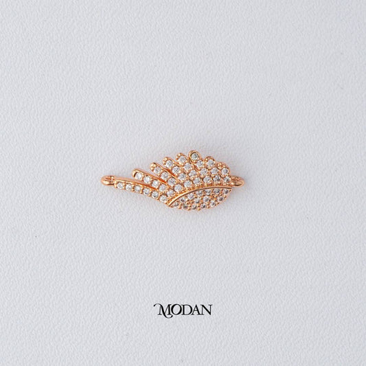 Rosegold Angel Wings DIY Connector Liontin Konektor Sayap Hypoallergenic Gold Filled