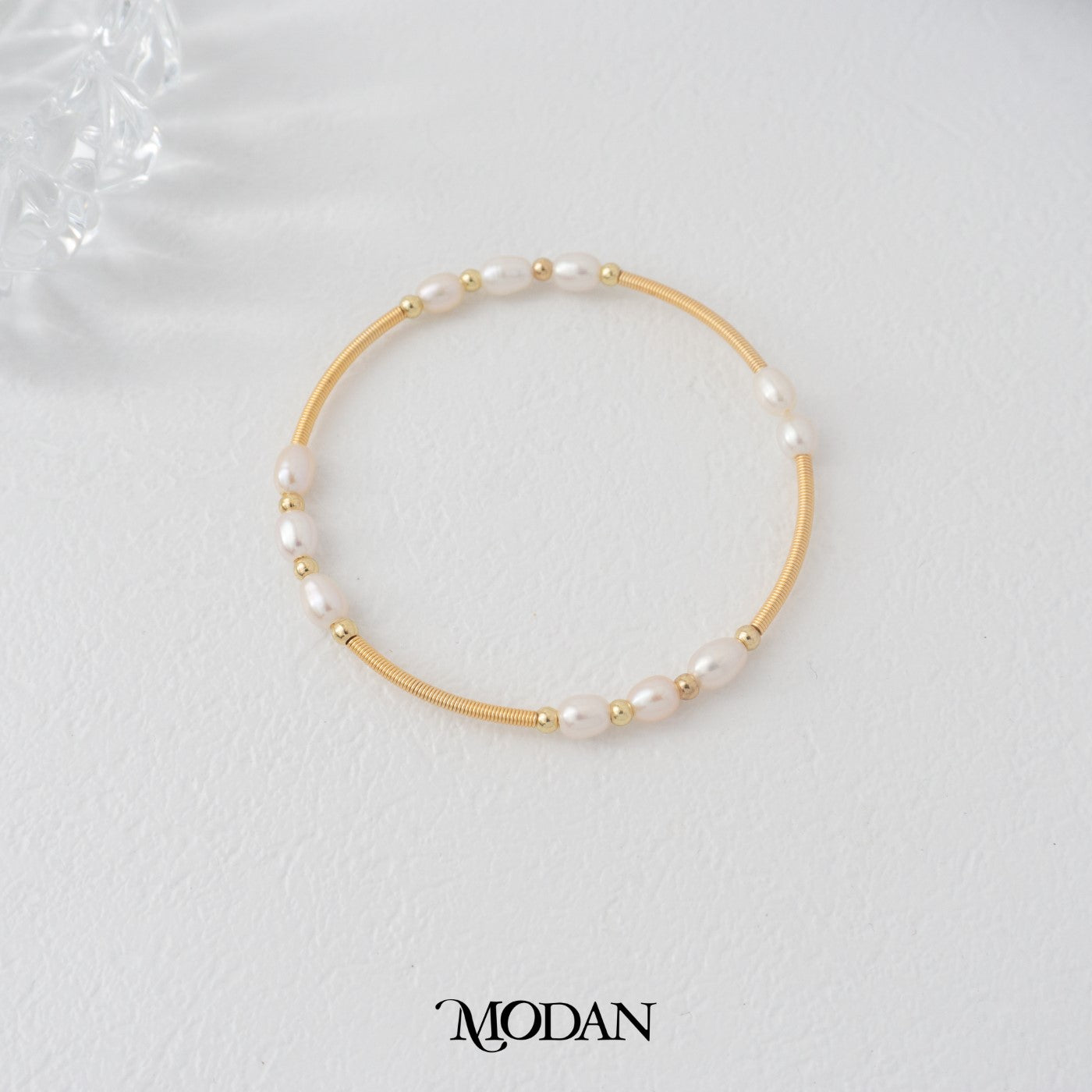 Elegant White Pink Wedding Freshwater Pearl Layer Cuff Bracelet Gelang Mutiara Hypoallergenic Gold Filled