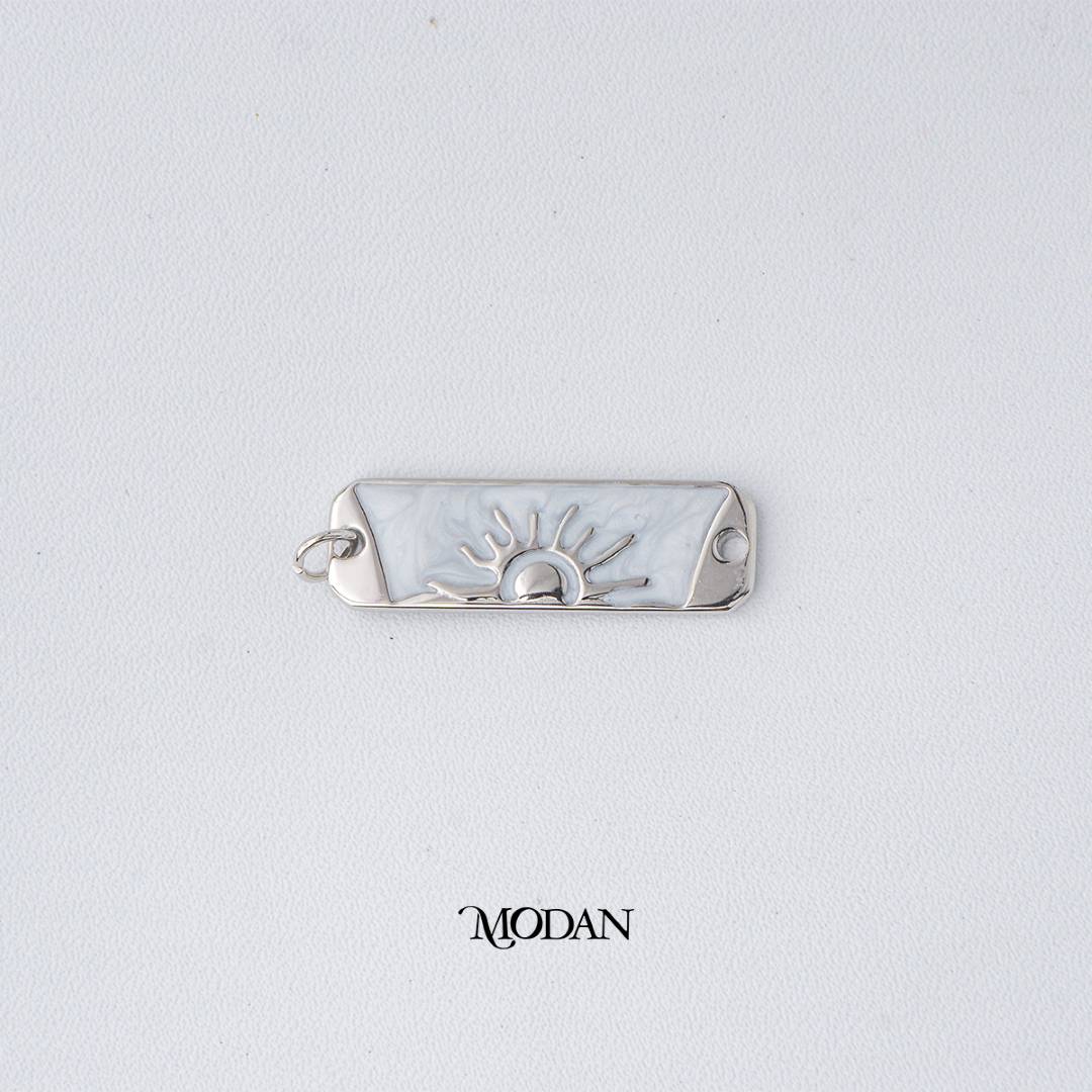 Pink White Mother of Pearl Tag Bar Celestial Sun DIY Connector Liontin Konektor Matahari Hypoallergenic Gold Filled