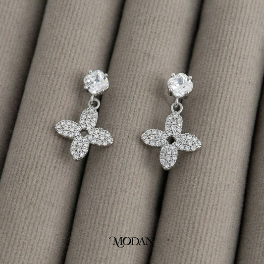 Batik Flower Petals Stud Earrings Anting Tradisional Bunga Hypoallergenic Gold Plated