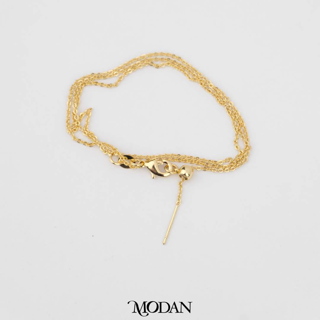 Dainty Adjustable Chain Necklace DIY Kalung Adjustable Hypoallergenic Gold Filled