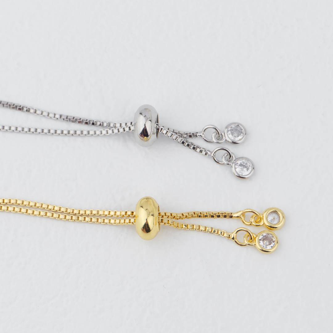 Unfinished Plain Adjustable Bracelet DIY Gelang Adjustable Hypoallergenic Gold Filled