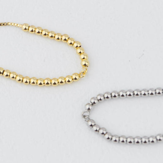 Unfinished Beads Adjustable Bracelet DIY Gelang Adjustable Biji Lada Hypoallergenic Gold Filled