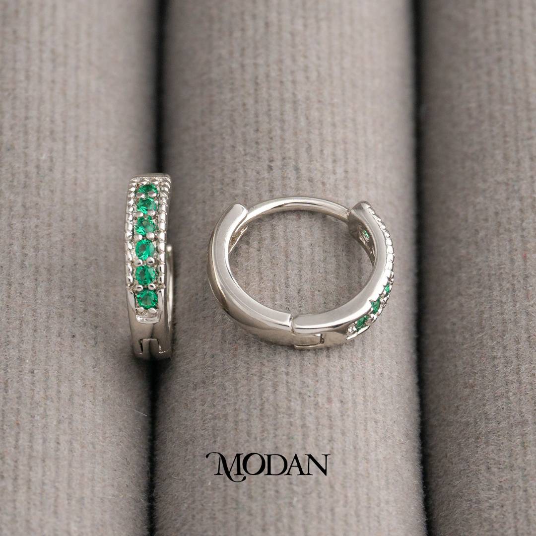 10mm Colorful Mini Hoops Huggies Hoop Earrings Anting Simple Warna Warni Hypoallergenic Gold Filled