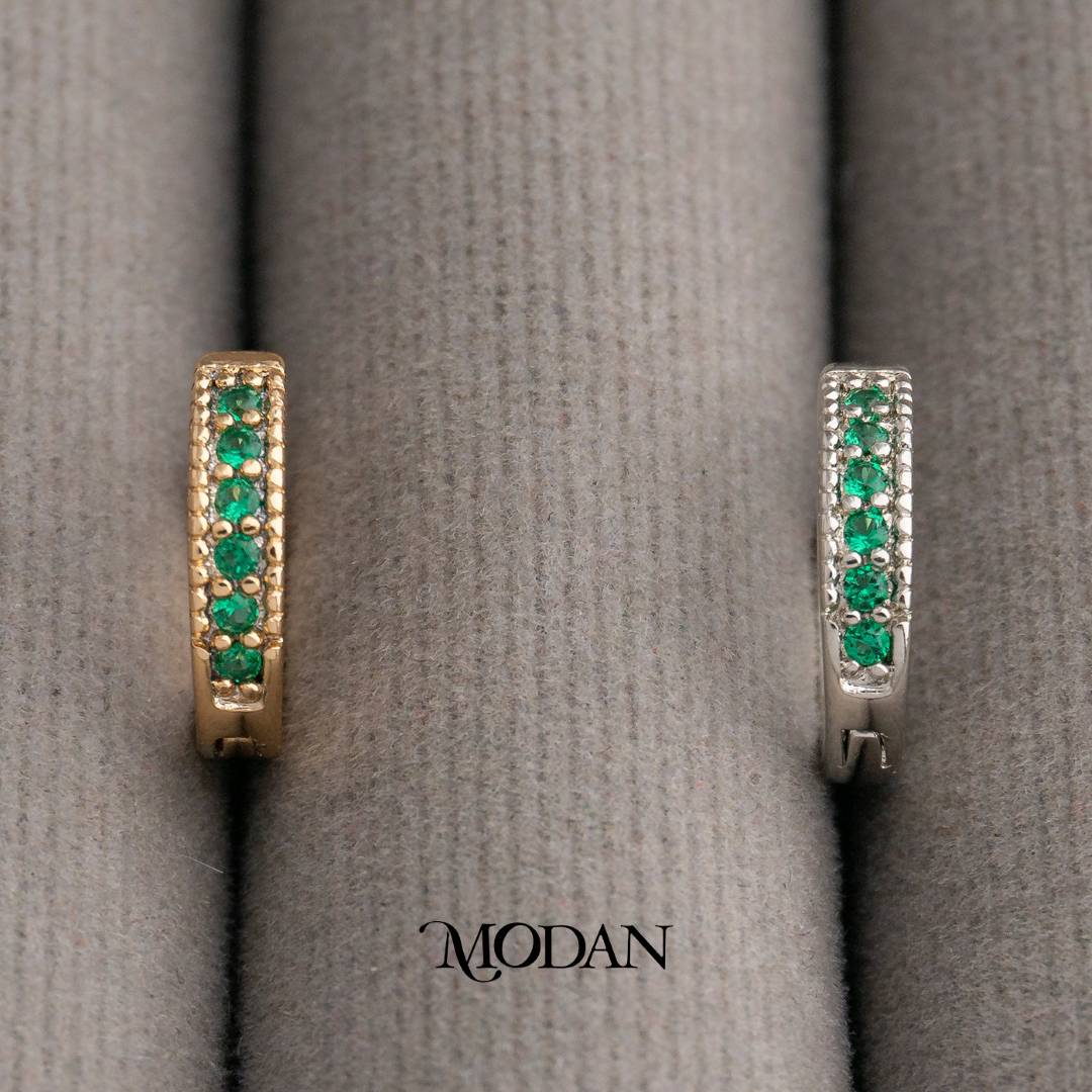 10mm Colorful Mini Hoops Huggies Hoop Earrings Anting Simple Warna Warni Hypoallergenic Gold Filled