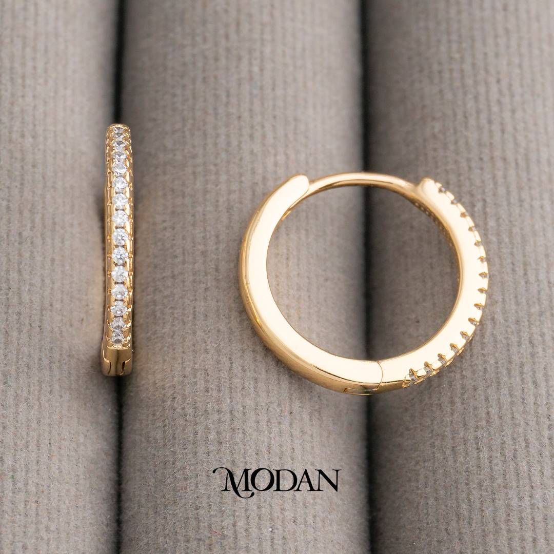 16mm Colorful Mini Hoops Huggies Hoop Earrings Anting Simple Warna Warni Hypoallergenic Gold Filled