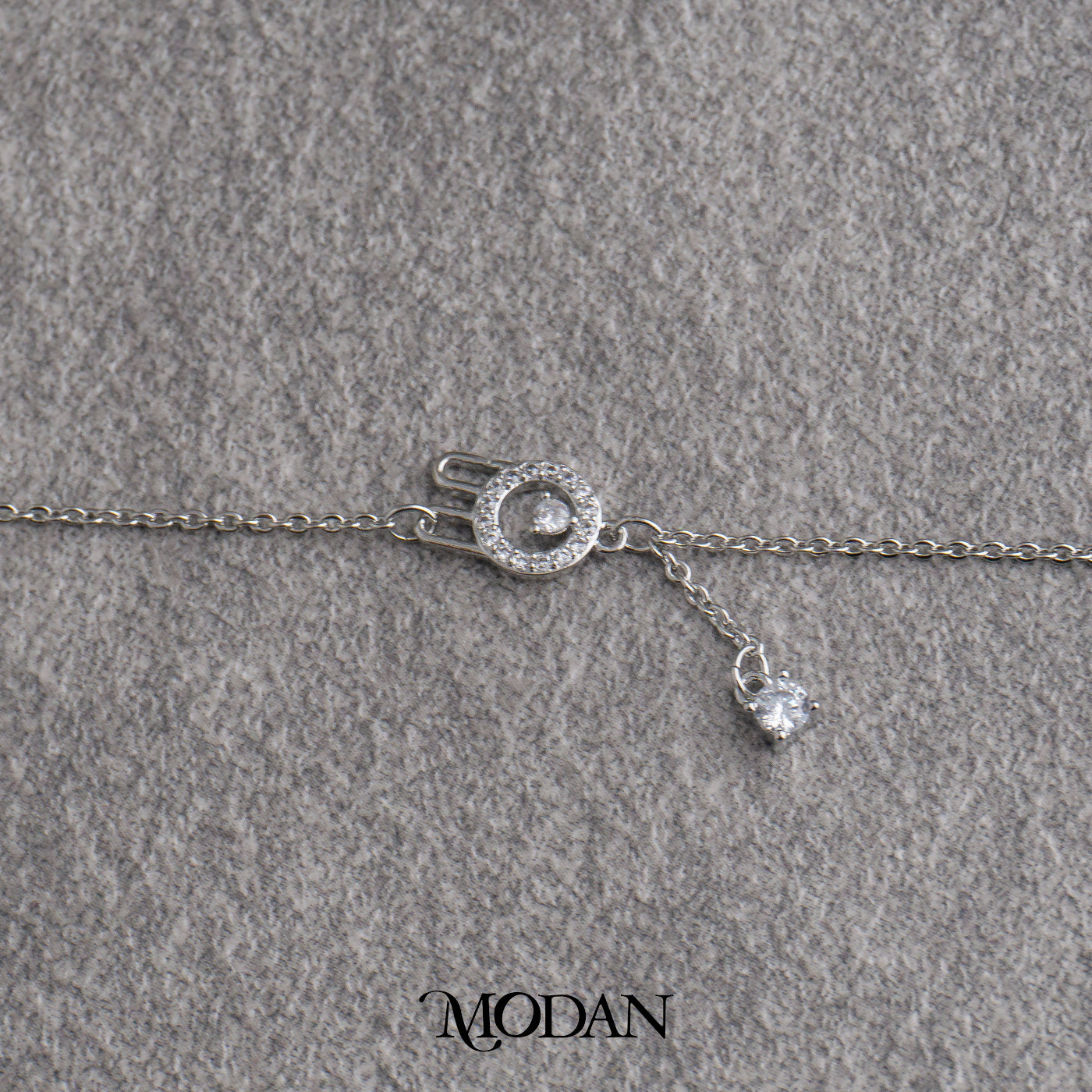 (15.5cm) Cute Silver Rabbit Bunny Dangle Bracelet Gelang Minimalis Hypoallergenic Gold Filled