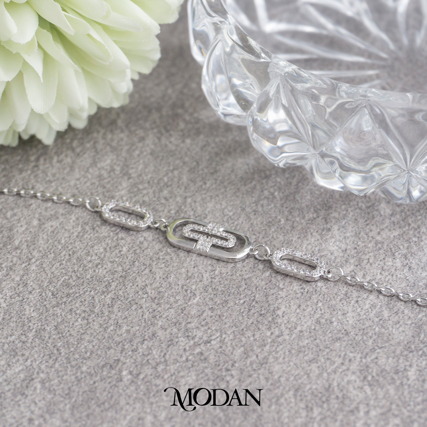 (16cm) Sparkling Vintage Paperclip Link Chain Bracelet Gelang Minimalis Hypoallergenic Gold Filled