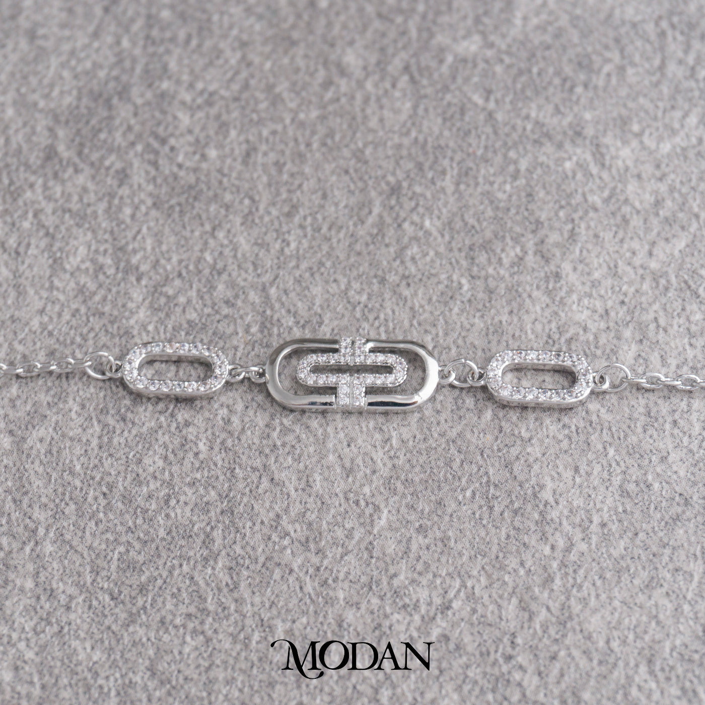 (16cm) Sparkling Vintage Paperclip Link Chain Bracelet Gelang Minimalis Hypoallergenic Gold Filled