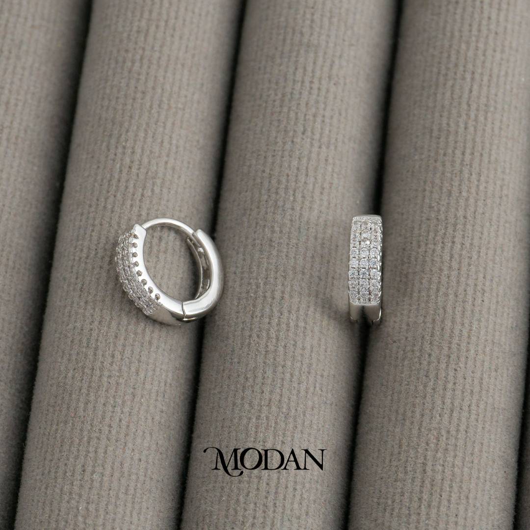 Minimalist Hoop Earrings Anting Bulat Simple Hypoallergenic Gold Plated