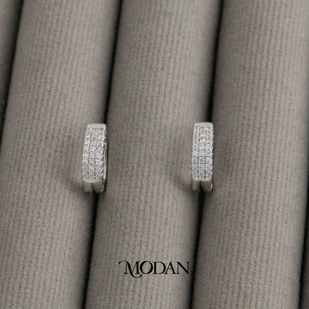 Minimalist Hoop Earrings Anting Bulat Simple Hypoallergenic Gold Plated