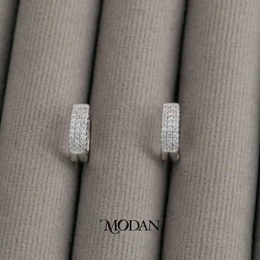 Minimalist Hoop Earrings Anting Bulat Simple Hypoallergenic Gold Plated